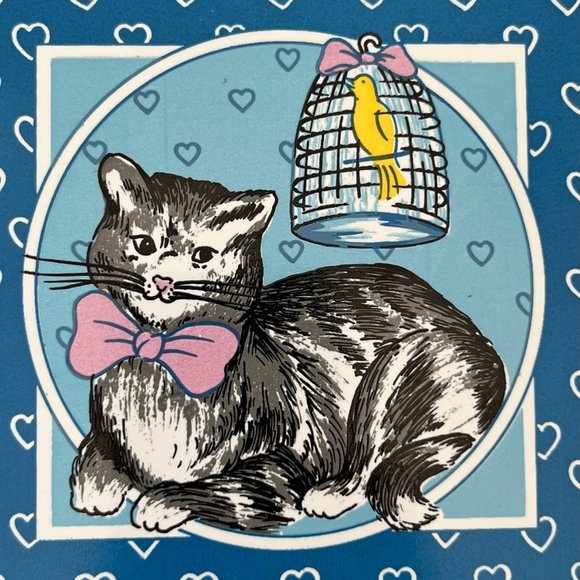 Vintage Cat Ceramic Tiles Trivets Wall Decor by Lanka WallTiles Kitschy Kitties - Picture 4 of 12